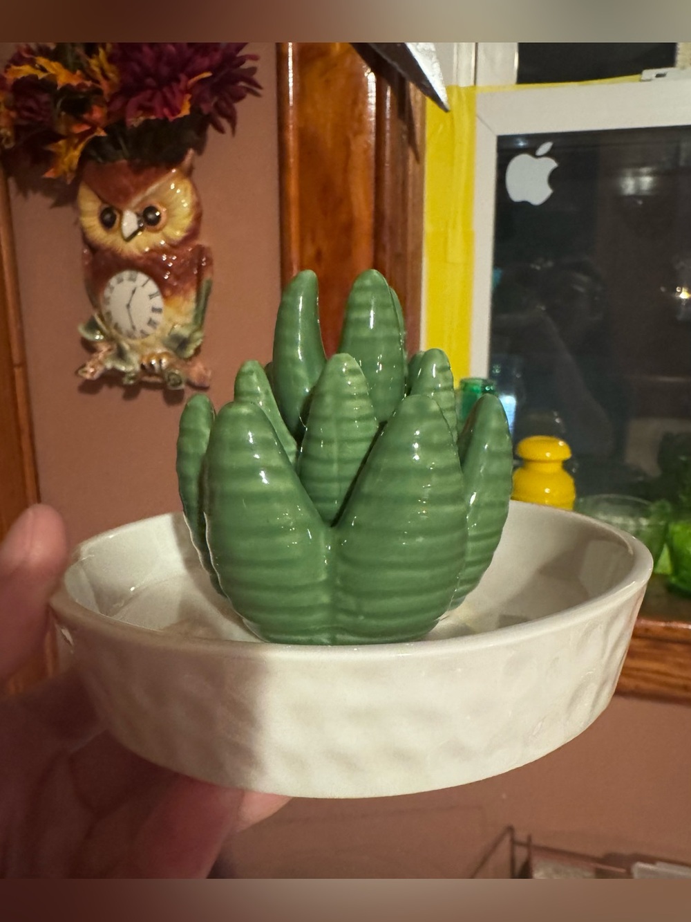 Ceramic Aloe Ring Holder